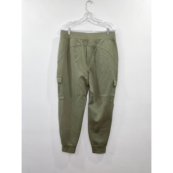Old Navy Active Dynamic Fleece Olive Green Cargo Joggers Size Large - Picture 3 of 9